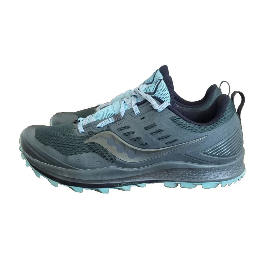 Saucony Peregrine 10 Women's Size 12 Trail Running Shoes Pine Marine
